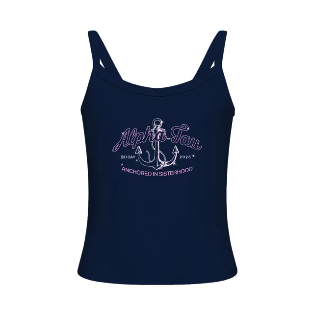 Alpha Sigma Tau Anchor Illustration Rush Tank 2