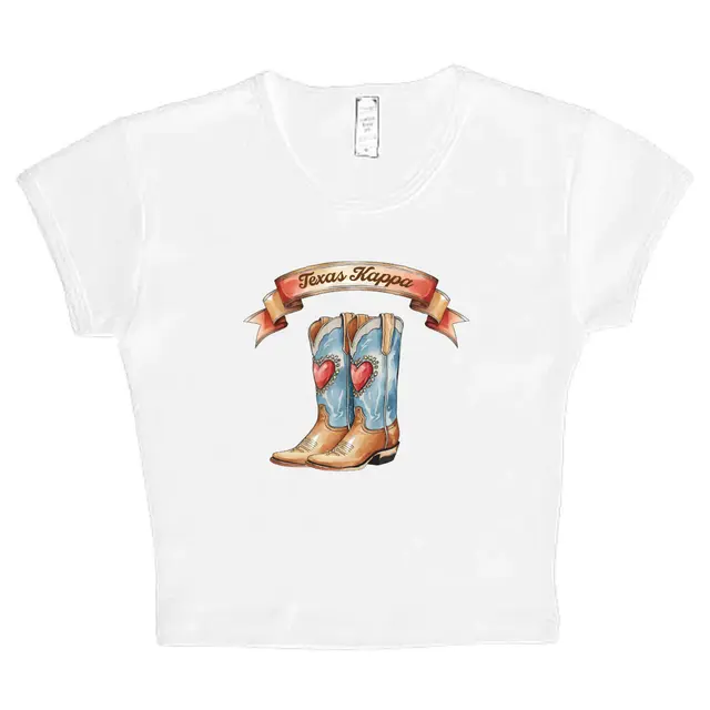 Kappa Kappa Gamma Heart Cowboy Boots PR Shirt 2