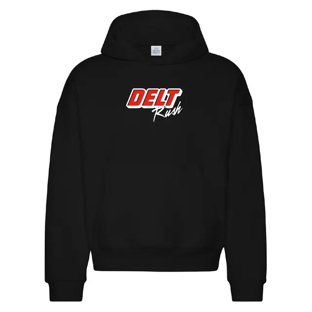 Delta Tau Delta Bold Delt Text Rush Hoodie 2