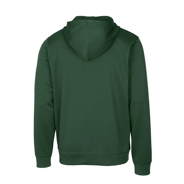 Cutter and Buck Clique Men's Lift Performance Hoodie Sweatshirt Bottle Green Back