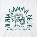Alpha Gamma Delta Cute Bear Adventure Retreat Shirt