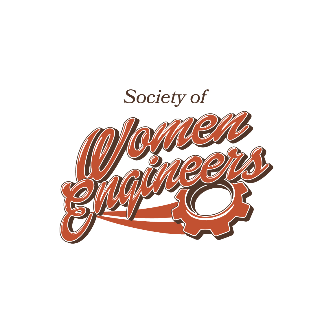 Society of Women Engineers Bold Script Gear PR Shirt | Fresh Prints