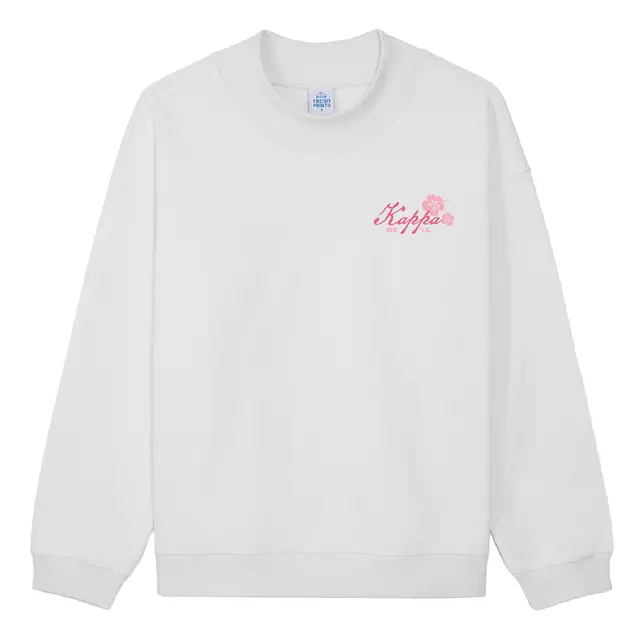Kappa Kappa Gamma Flowing Script Hibiscus Big Little Reveal Sweater 2