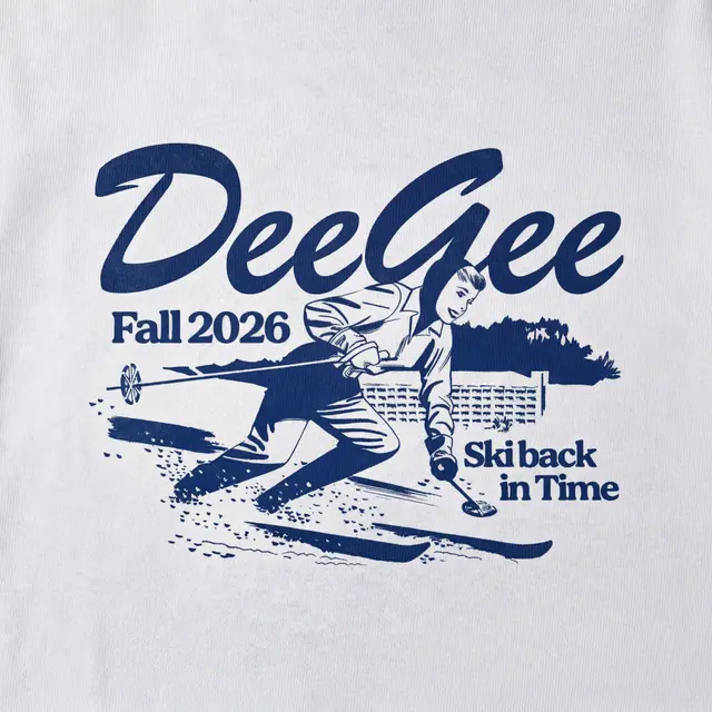 Delta Gamma Retro Skier Graphic Rush Shirt