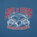 Alpha Delta Pi Football Helmets Homecoming Hoodie