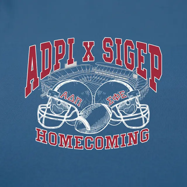 Alpha Delta Pi Football Helmets Homecoming Hoodie
