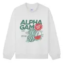 Alpha Gamma Delta Watermelon Game Day Crewneck 2