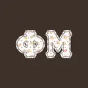 Phi Mu Floral Greek Letters PR Tank