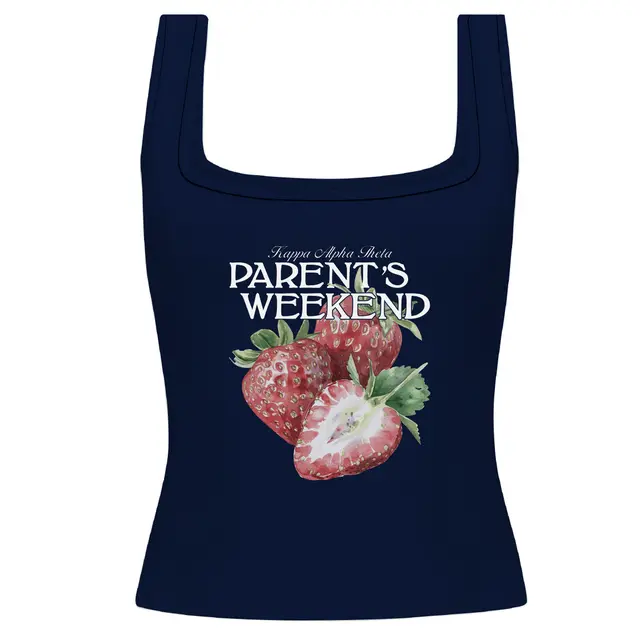 Kappa Alpha Theta Juicy Strawberry Parent's Weekend Tank 2