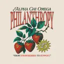 Alpha Chi Omega Strawberry Philanthropy Crewneck
