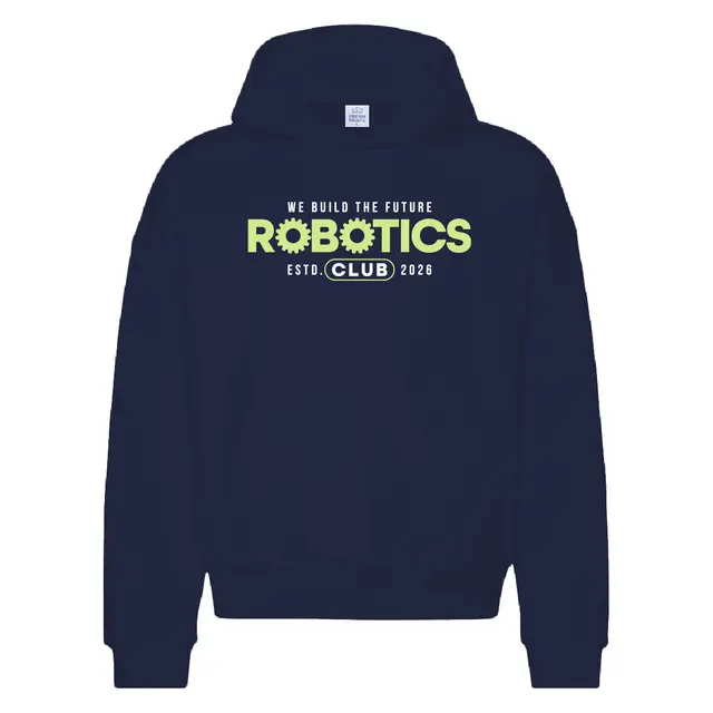 Robotics Club Gear Font PR Hoodie 2
