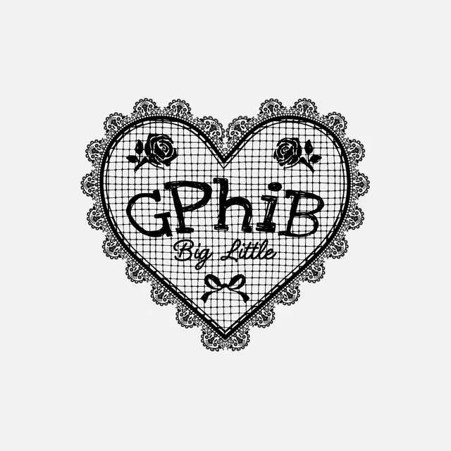 Gamma Phi Beta Heart Lace Big Little Shirt