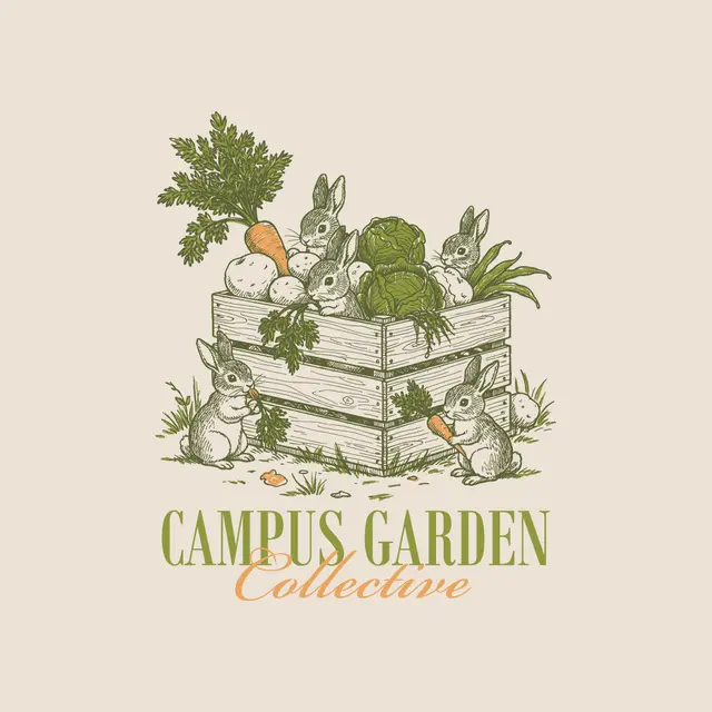 Campus Garden Collective Bunnies with Veggie Crate PR Sweater