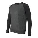 Customizable Alternative Champ Eco-Fleece Colorblocked Sweatshirt 32022 Eco Black-Eco True Black Left