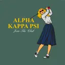 Alpha Kappa Psi Stylish Golfer Graphic PR Shirt