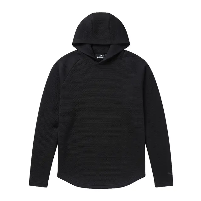 Puma Golf Men's Pebble Hooded Pullover Puma Black Front