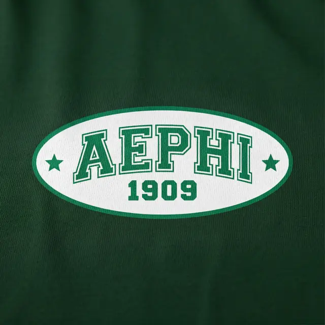 Alpha Epsilon Phi Block Lettering Oval Graphic PR Tank