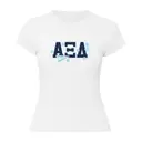 Alpha Xi Delta Polka Dot Letters Bid Day Shirt 2