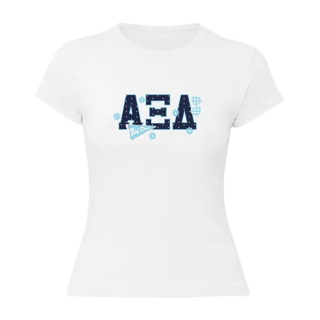 Alpha Xi Delta Polka Dot Letters Bid Day Shirt 2