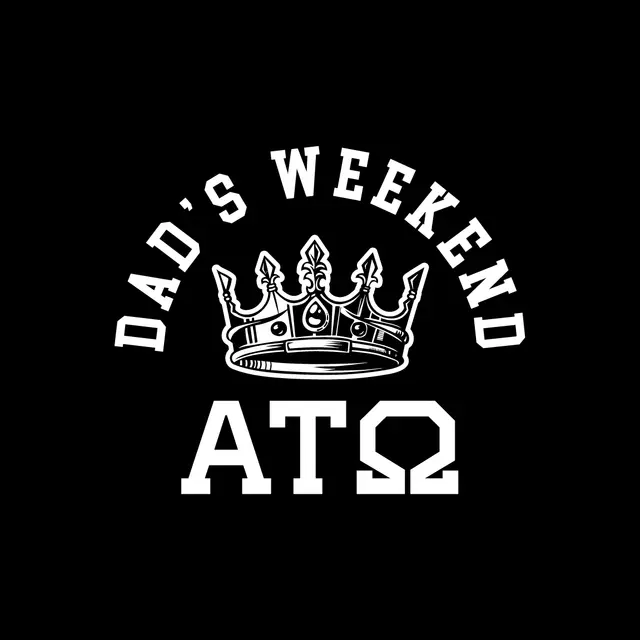 Alpha Tau Omega Crown Graphic Dad's Weekend Hoodie