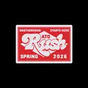 Alpha Tau Omega Red Patch Spring Rush Hoodie