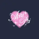 Alpha Phi Pink Halftone Heart Sparkle PR Hoodie