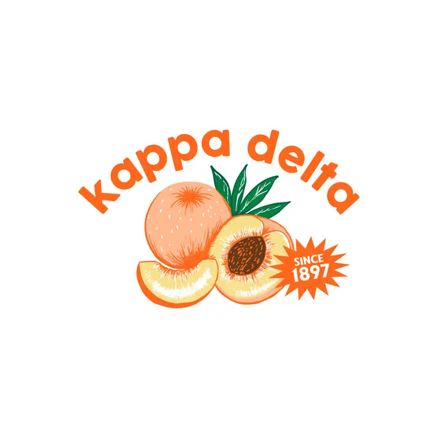 Kappa Delta Peach Graphic PR Shirt