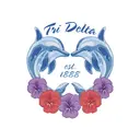 Delta Delta Delta Dolphins and Flowers PR Shirt