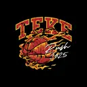 Tau Kappa Epsilon Fiery Basketball Rush Crewneck