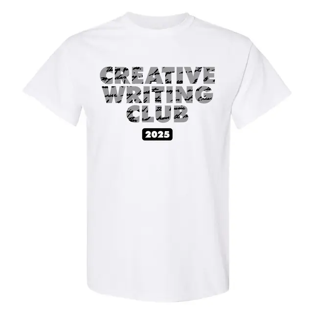 Creative Writing Club Script Text PR Shirt 2