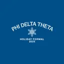 Phi Delta Theta Snowflake Holiday Formal Crewneck