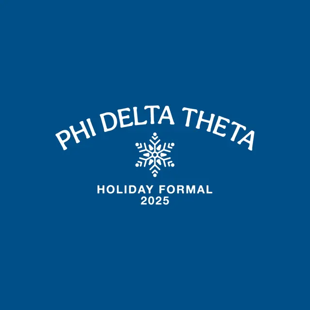 Phi Delta Theta Snowflake Holiday Formal Crewneck