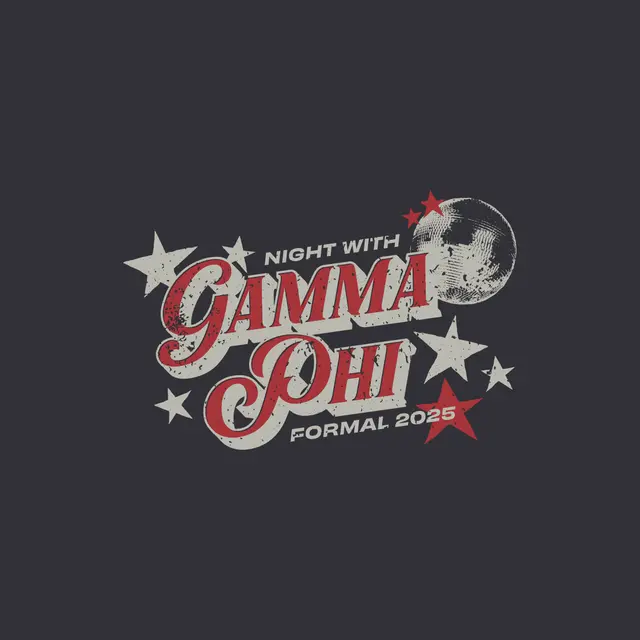 Gamma Phi Beta Disco Ball Stars Formal Shirt