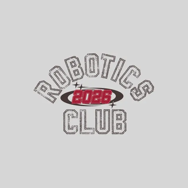 Robotics Club Vintage Lettering PR Crewneck