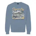 Sigma Chi Rustic Cabin Illustration Fall Retreat Sweater 2