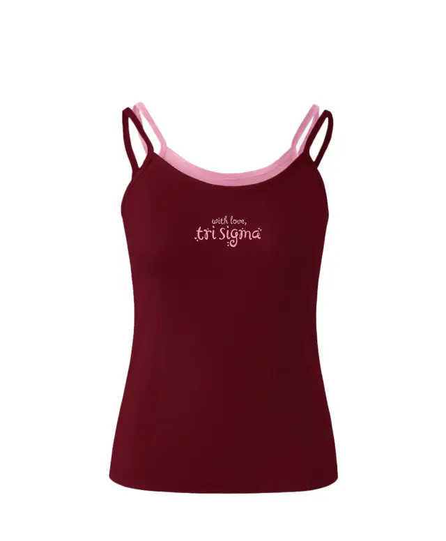 Sigma Sigma Sigma Hand Drawn Lettering Rush Tank