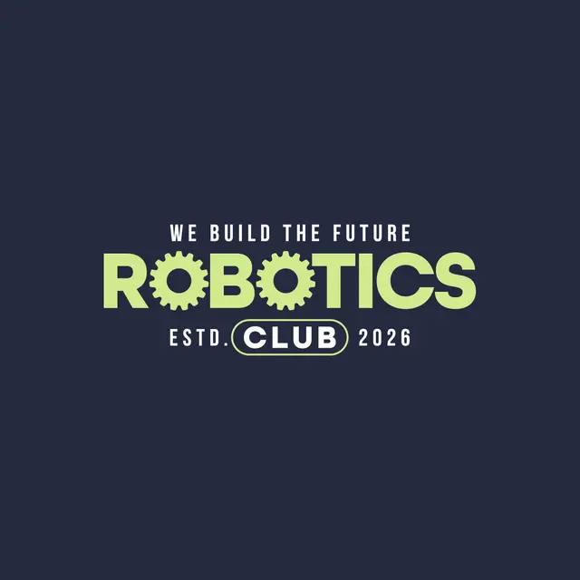 Robotics Club Gear Font PR Hoodie