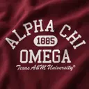 Alpha Chi Omega Stacked Serif Text PR Tank