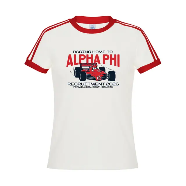 Alpha Phi Racing Car Rush Shirt 2