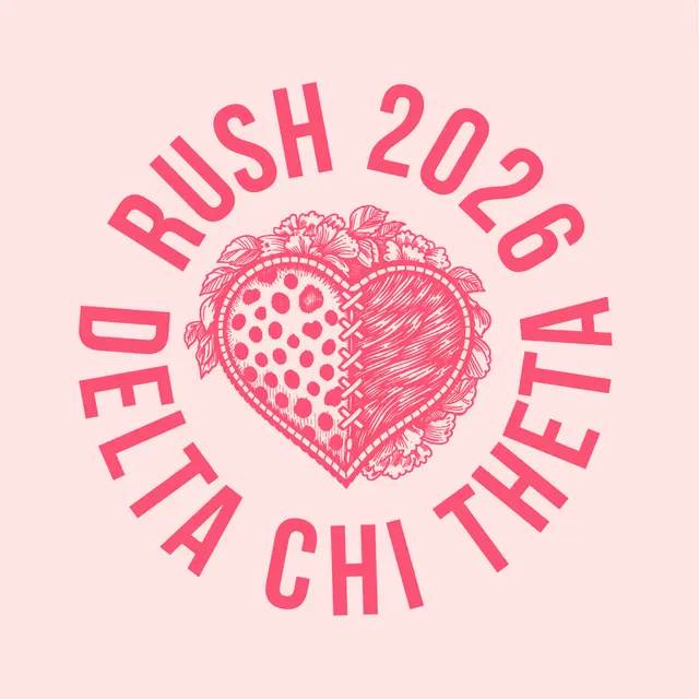 Delta Chi Theta Floral Heart Rush Shirt