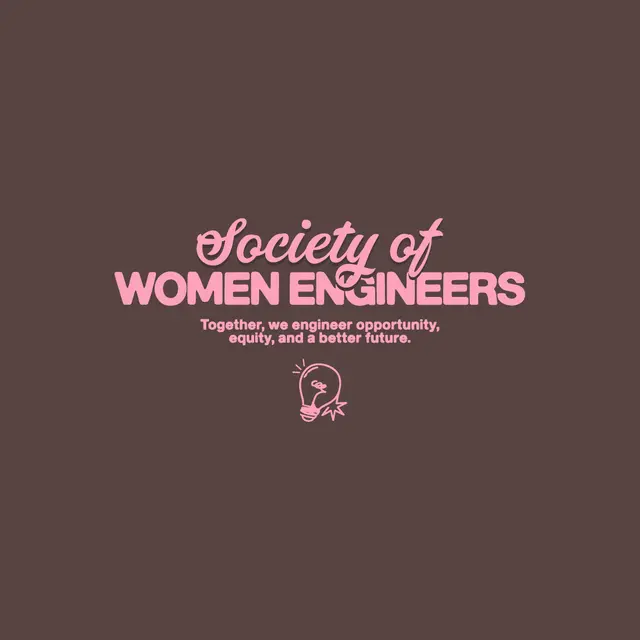 Society of Women Engineers Pink Lettering PR Hoodie
