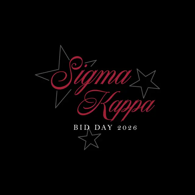 Sigma Kappa Starry Script Bid Day Tank