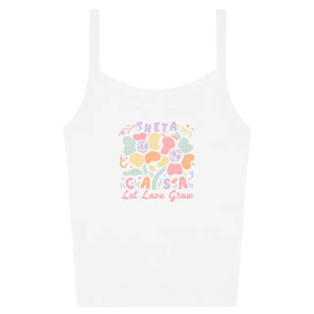 Kappa Alpha Theta Floral Playful Design Tanks 2