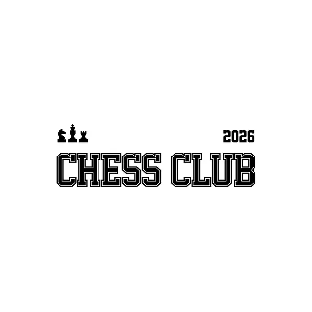 Chess Club Bold Block Text PR Crewneck