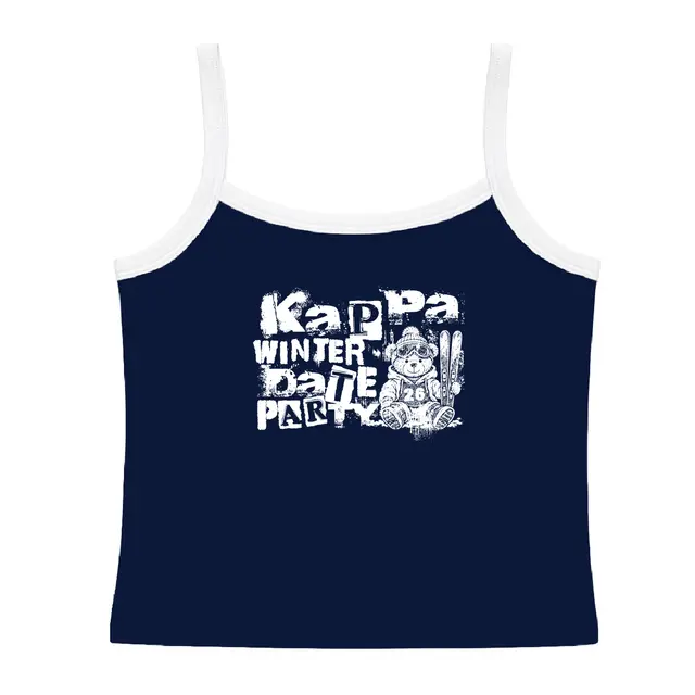 Kappa Kappa Gamma Bear Ski Illustration Date Party Tank 2