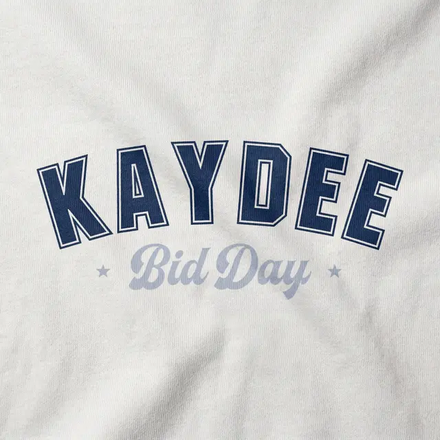 Kappa Delta Stacked Lettering Bid Day Sweatpants