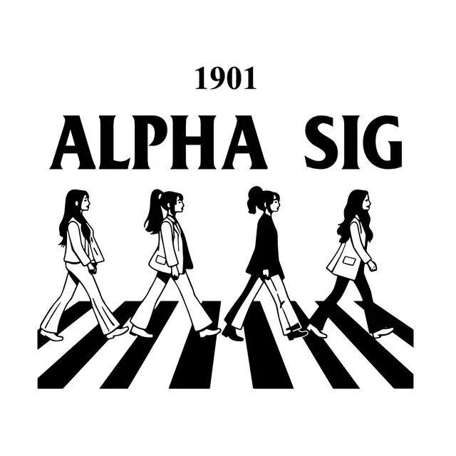 Alpha Sigma Alpha Crosswalk Graphic PR Shirt