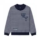 Psi Upsilon Striped Lettering Semi Formal Sweater 2