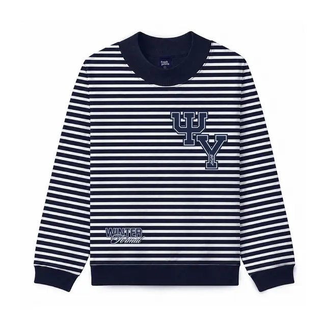 Psi Upsilon Striped Lettering Semi Formal Sweater 2