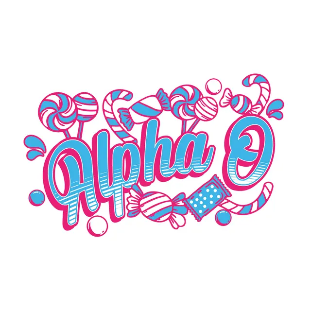 Alpha Omicron Pi Candy Text PR Tank